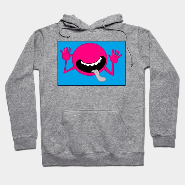 Hitchhiker face Pink Hoodie by CobaltMonkee